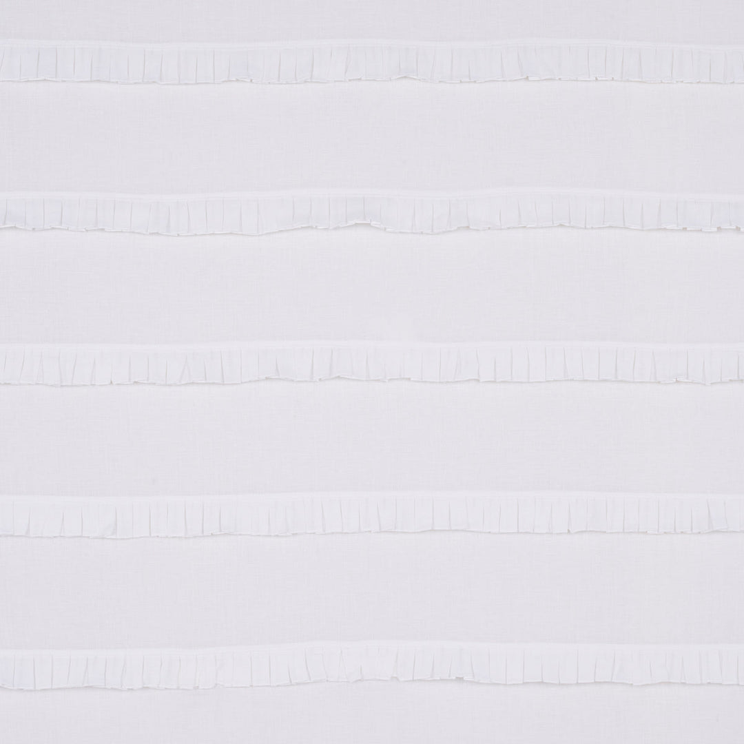 Schumacher Fabric Dorothy Pleated Linen - Ivory