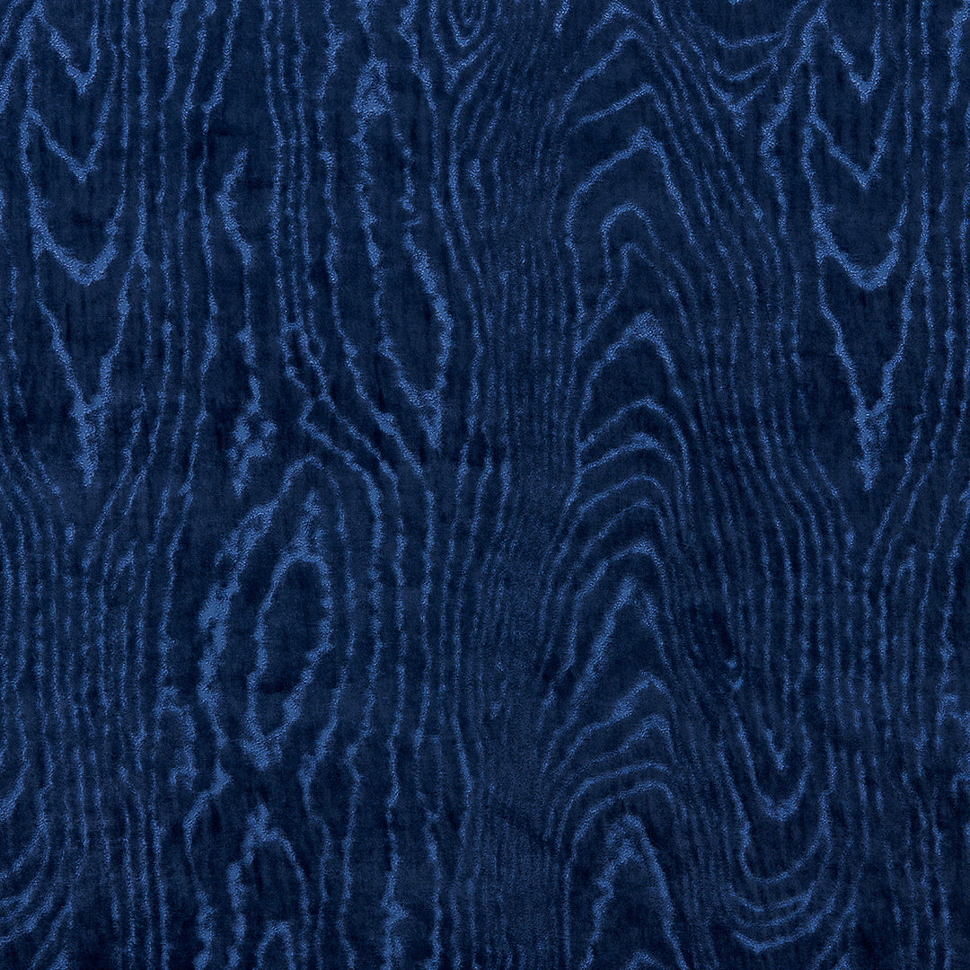 Schumacher Fabric Marisa Moire Velvet - Lapis