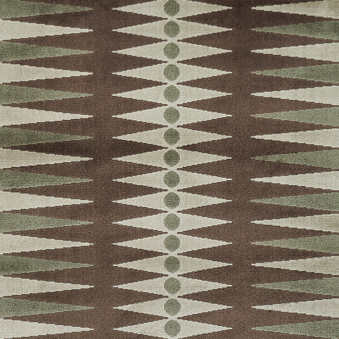 Schumacher Fabric Backgammon Cut Velvet - Verdure