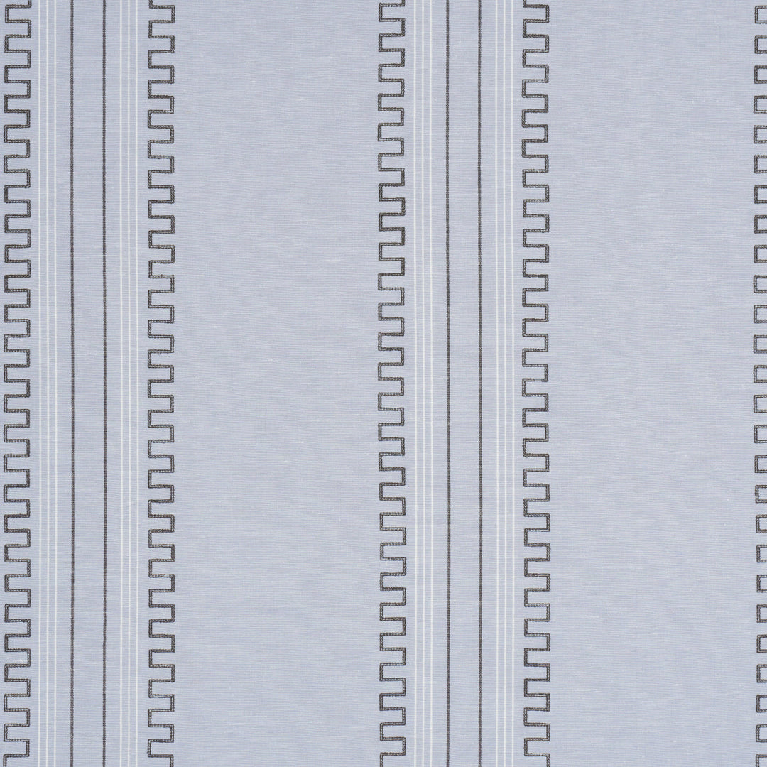 Schumacher Fabric Greco Stripe - Chambray