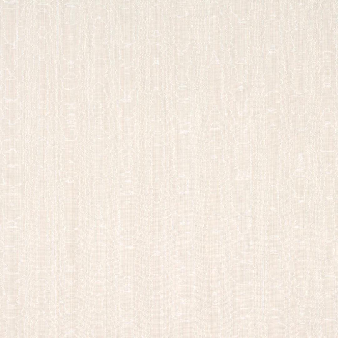 Schumacher Fabric Beau Cotton Linen Moiré - Oyster