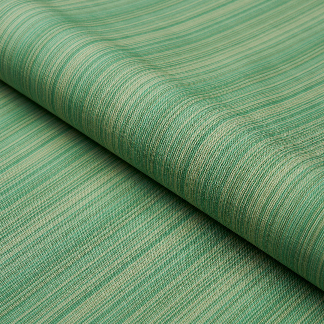 Schumacher Fabric Gracie Solid Strié - Emerald