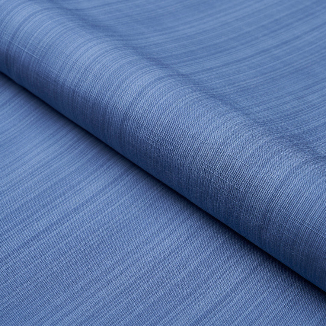 Schumacher Fabric Gracie Solid Strié - Cobalt