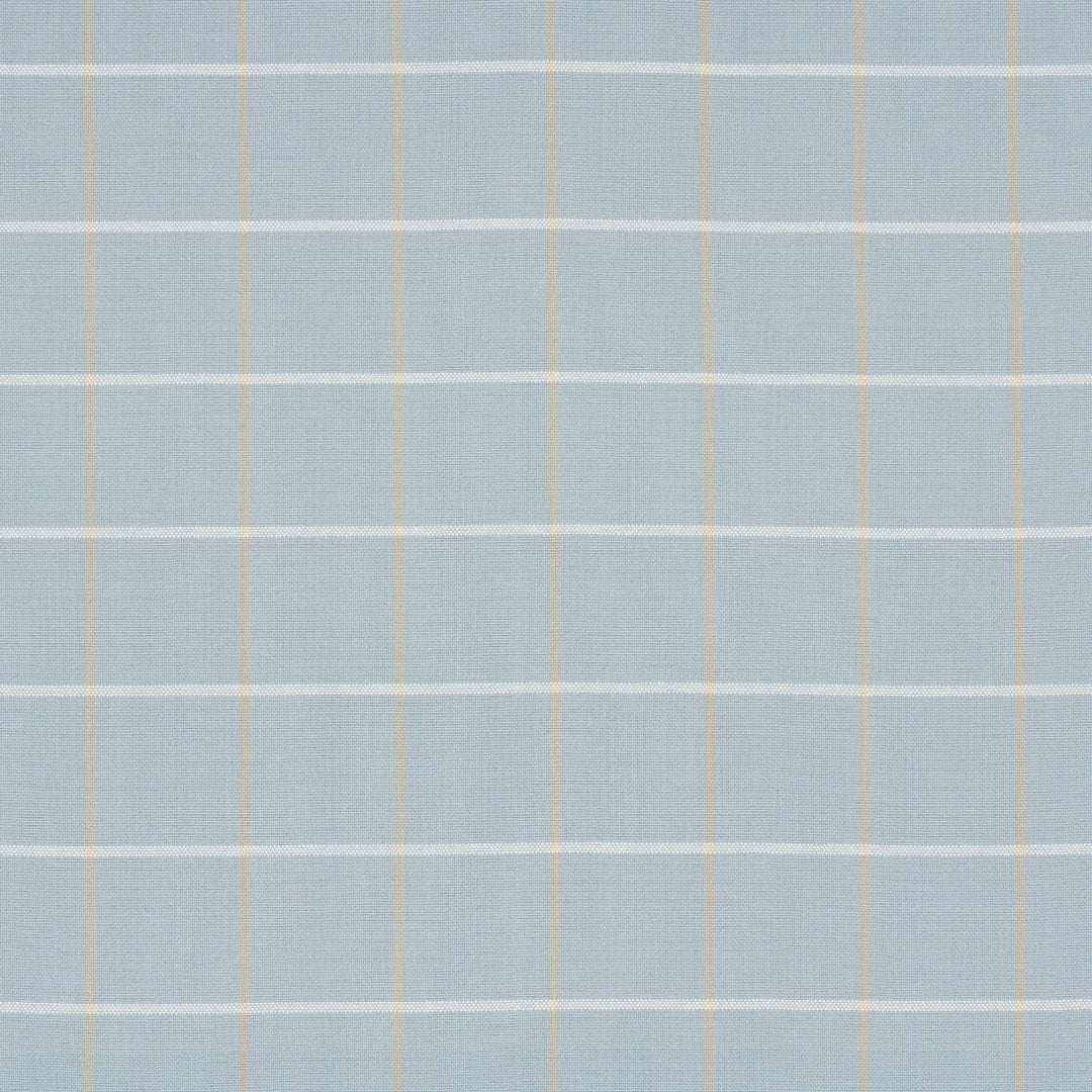 Schumacher Fabric Frannie Windowpane - Light Blue