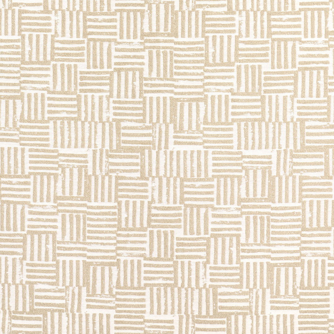 Schumacher Fabric Patchwork - Sand