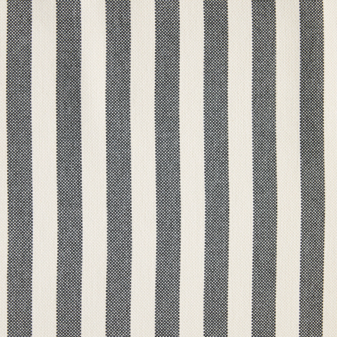 Schumacher Fabric Even Stripe - Charcoal