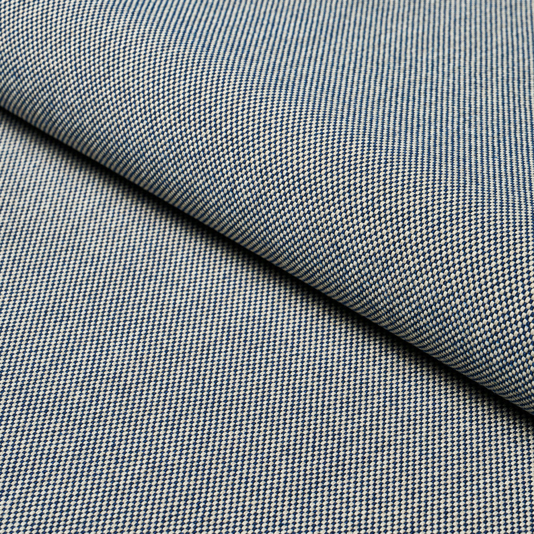 Schumacher Fabric Brock Indoor/Outdoor - Navy