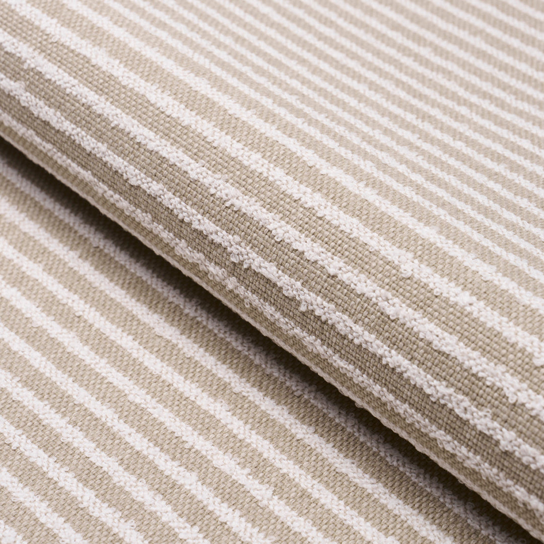 Schumacher Fabric Bouclé Stripe Indoor/Outdoor - Flax