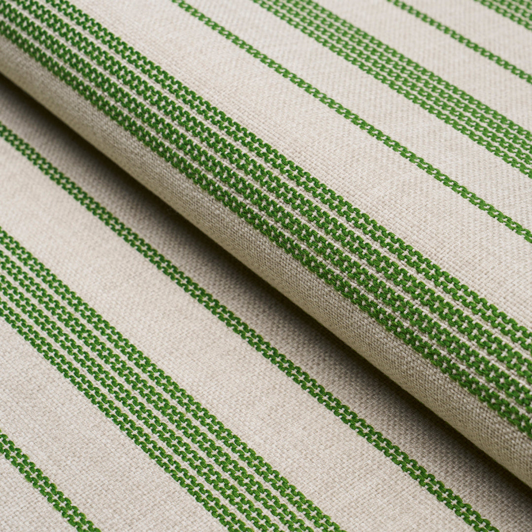 Schumacher Fabric Serra Mesa Indoor/Outdoor Stripe - Verde