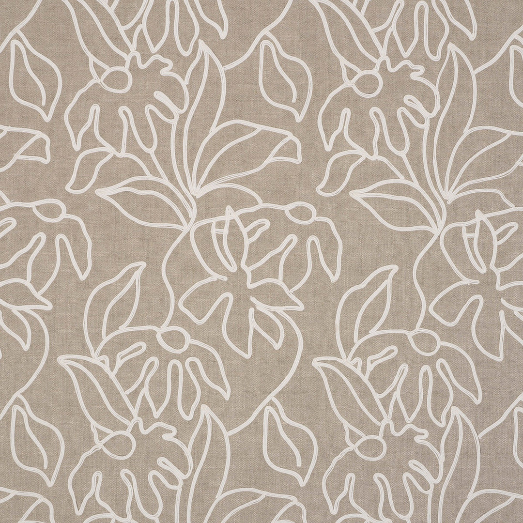 Schumacher Fabric Lola Embroidery - Flax