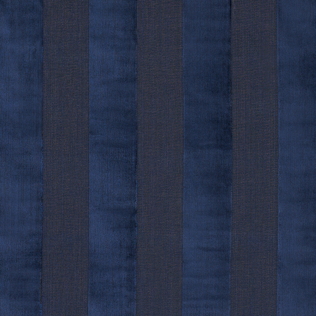 Schumacher Fabric Cunard Strié Velvet - Sapphire