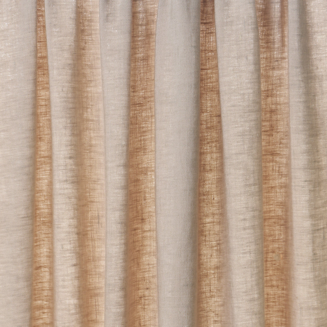 Schumacher Fabric Leslie Stonewashed Sheer - Taupe