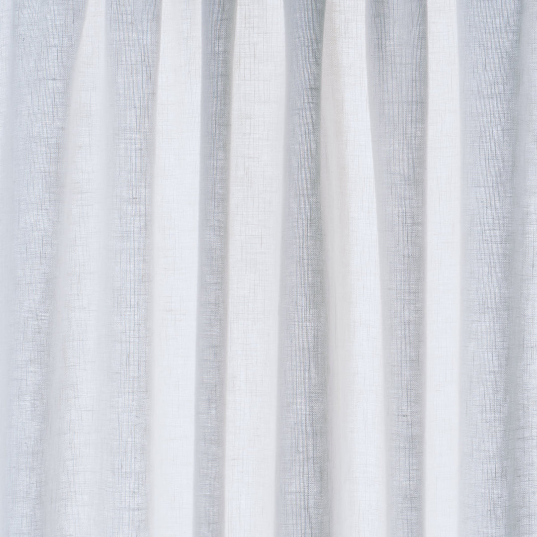 Schumacher Fabric Leslie Stonewashed Sheer - White
