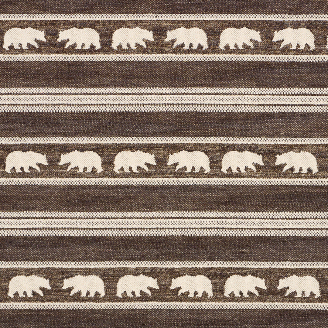 Schumacher Fabric Koda Stripe - Coffee