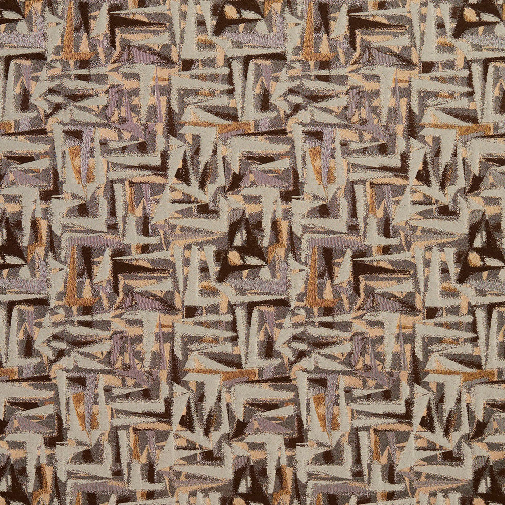 8516 Gold/Abstract by Charlotte Designer Fabric Contemporary Wovens 100% Woven Polyester Asia Exceeds 100,000 Wyzenbeek Rubs (Heavy Duty) Horizontal: 15" x Vertical: 15" 54 Inches - Swanky Fabrics -