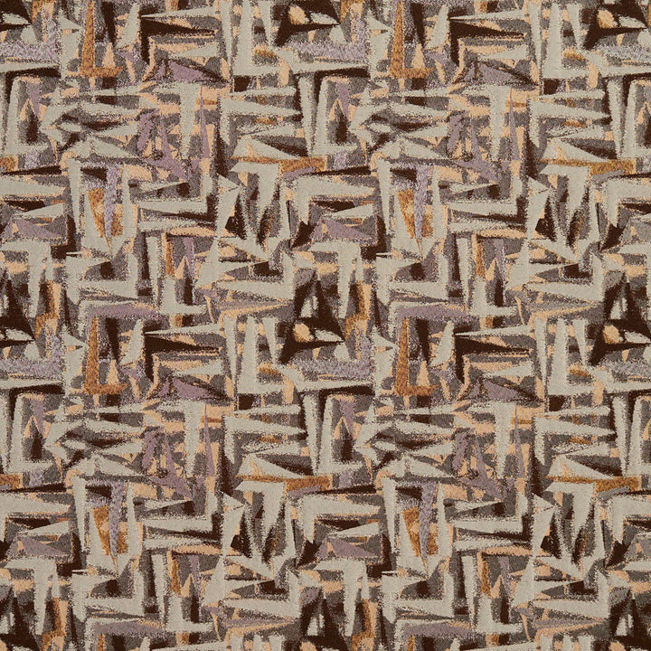 8516 Gold/Abstract by Charlotte Designer Fabric Contemporary Wovens 100% Woven Polyester Asia Exceeds 100,000 Wyzenbeek Rubs (Heavy Duty) Horizontal: 15" x Vertical: 15" 54 Inches - Swanky Fabrics -
