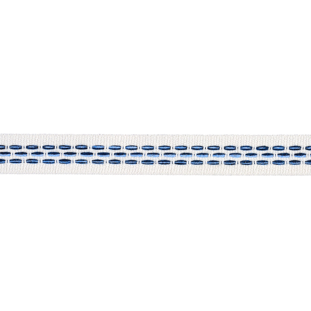 Schumacher Trim Portola Tape Narrow Indoor/Outdoor - Blue