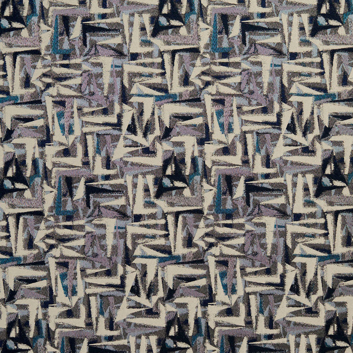 8520 Sapphire/Abstract by Charlotte Designer Fabric Contemporary Wovens 100% Woven Polyester Asia Exceeds 100,000 Wyzenbeek Rubs (Heavy Duty) </p><p>Repeat: Horizontal: 15" x Vertical: 15" 54 Inches - Swanky Fabrics -