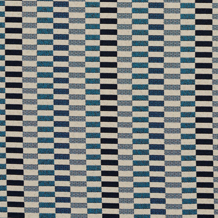 8530 Sapphire/Shift by Charlotte Designer Fabric Contemporary Wovens 100% Woven Polyester Asia Exceeds 100,000 Wyzenbeek Rubs (Heavy Duty) Horizontal: 4.5" 54 Inches - Swanky Fabrics -
