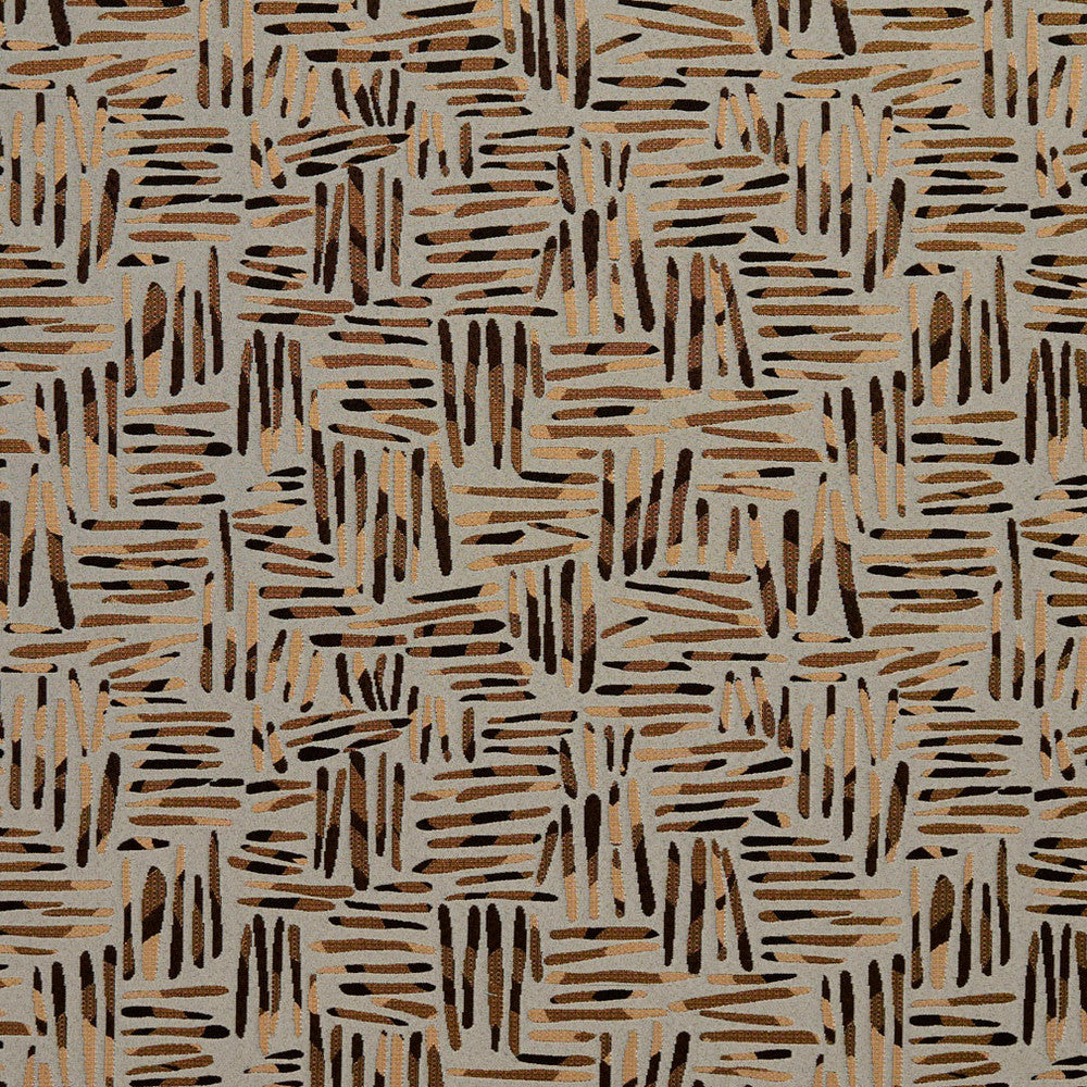 8533 Curry/Tally by Charlotte Designer Fabric Contemporary Wovens 100% Woven Polyester Asia Exceeds 100,000 Wyzenbeek Rubs (Heavy Duty) Horizontal: 20.5" x Vertical: 15.5" 54 Inches - Swanky Fabrics -