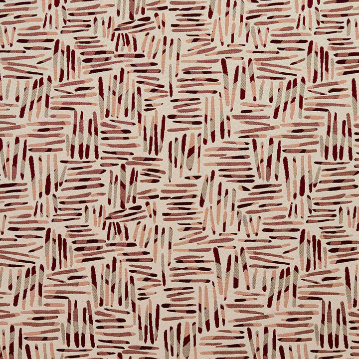 8534 Wine/Tally by Charlotte Designer Fabric Contemporary Wovens 100% Woven Polyester Asia Exceeds 100,000 Wyzenbeek Rubs (Heavy Duty) Horizontal: 20.5" x Vertical: 15.5" 54 Inches - Swanky Fabrics -