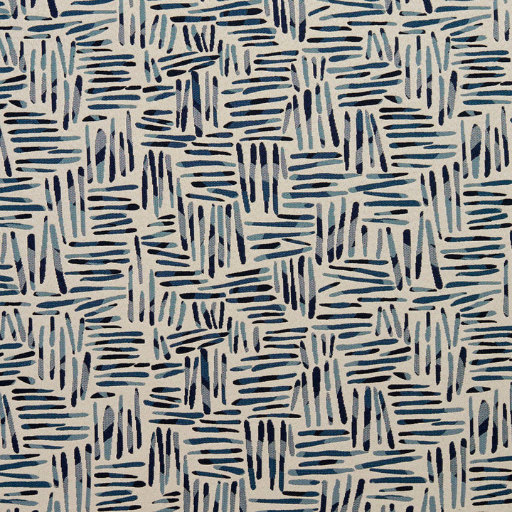 8535 Sapphire/Tally by Charlotte Designer Fabric Contemporary Wovens 100% Woven Polyester Asia Exceeds 100,000 Wyzenbeek Rubs (Heavy Duty) </p><p>Repeat: Horizontal: 20.5" x Vertical: 15.5" 54 Inches - Swanky Fabrics -