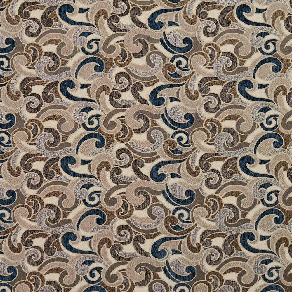 8537 Royal/Flutter by Charlotte Designer Fabric Contemporary Wovens 100% Woven Polyester Asia Exceeds 100,000 Wyzenbeek Rubs (Heavy Duty) </p><p>Repeat: Horizontal: 17" x Vertical: 7.5" 54 Inches - Swanky Fabrics -