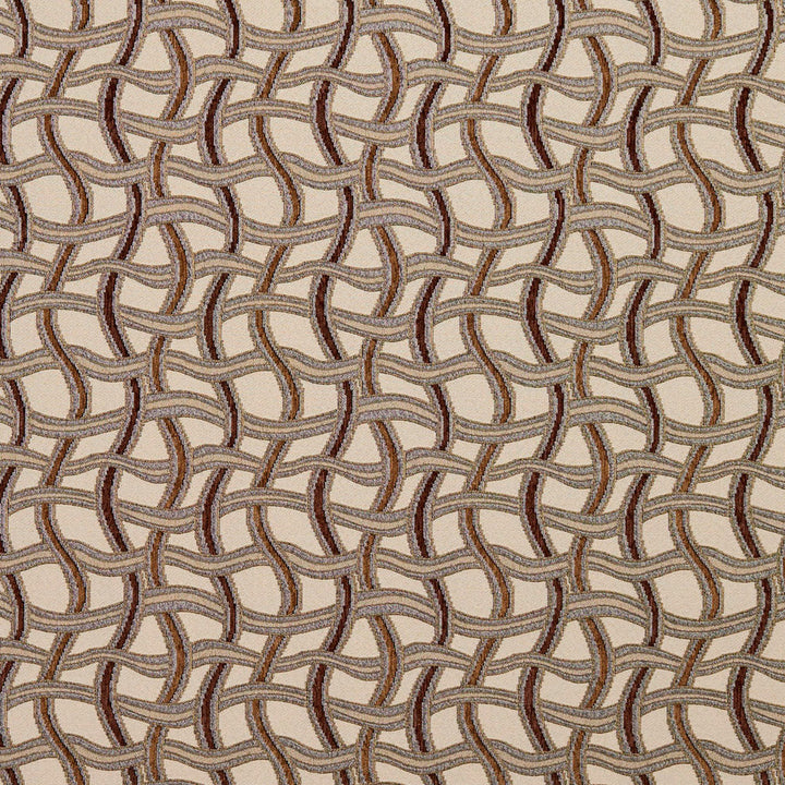 8541 Harvest/Maze by Charlotte Designer Fabric Contemporary Wovens 100% Woven Polyester Asia Exceeds 100,000 Wyzenbeek Rubs (Heavy Duty) Horizontal: 8.25" x Vertical: 7.5" 54 Inches - Swanky Fabrics -