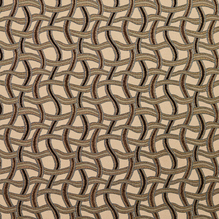 8544 Nutmeg/Maze by Charlotte Designer Fabric Contemporary Wovens 100% Woven Polyester Asia Exceeds 100,000 Wyzenbeek Rubs (Heavy Duty) </p><p>Repeat: Horizontal: 8.25" x Vertical: 7.5" 54 Inches - Swanky Fabrics -