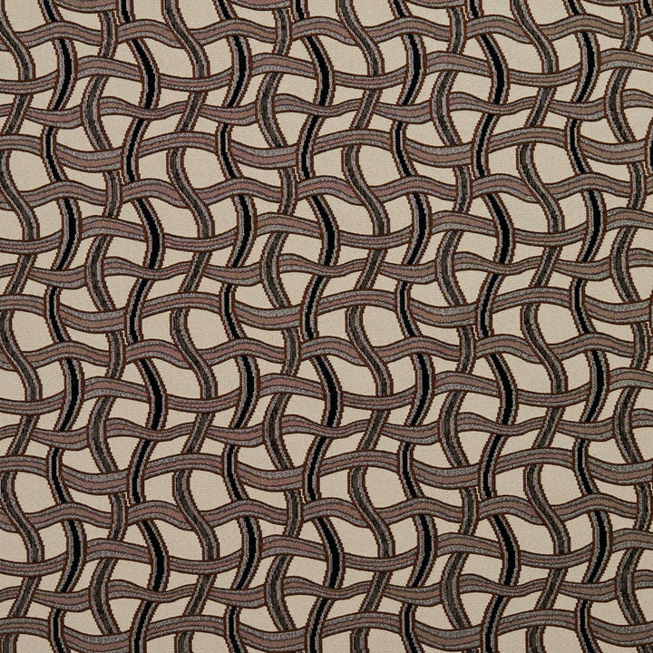 8545 Bronze/Maze by Charlotte Designer Fabric Contemporary Wovens 100% Woven Polyester Asia Exceeds 100,000 Wyzenbeek Rubs (Heavy Duty) Horizontal: 8.25" x Vertical: 7.5" 54 Inches - Swanky Fabrics -