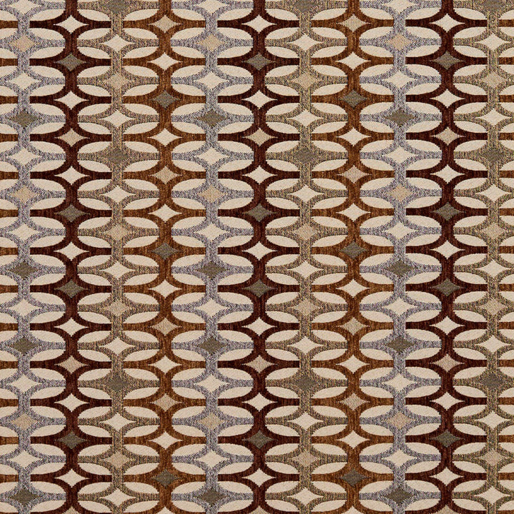 8546 Harvest/Interlock by Charlotte Designer Fabric Contemporary Wovens 100% Woven Polyester Asia Exceeds 100,000 Wyzenbeek Rubs (Heavy Duty) Horizontal: 7.5" x Vertical: 3" 54 Inches - Swanky Fabrics -