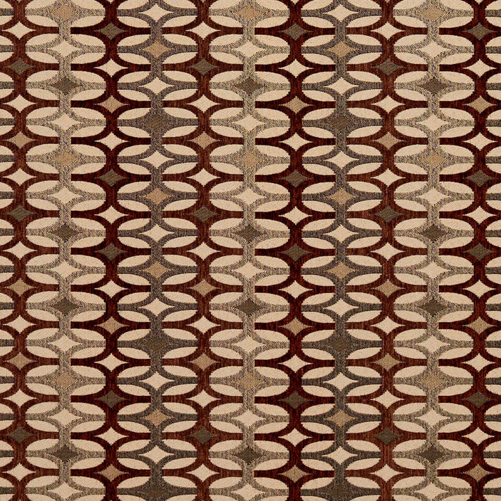 8548 Spice/Interlock by Charlotte Designer Fabric Contemporary Wovens 100% Woven Polyester Asia Exceeds 100,000 Wyzenbeek Rubs (Heavy Duty) </p><p>Repeat: Horizontal: 7.5" x Vertical: 3" 54 Inches - Swanky Fabrics -