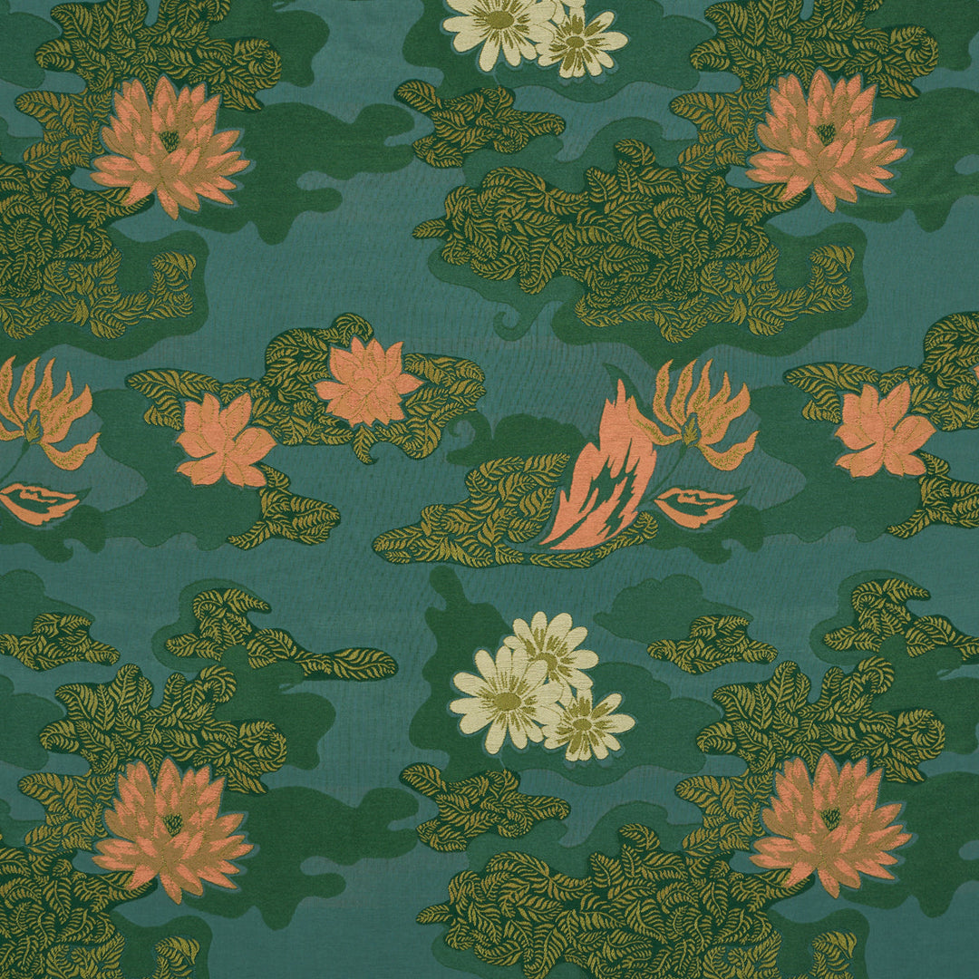 Schumacher Fabric Lian Dream - Turquoise