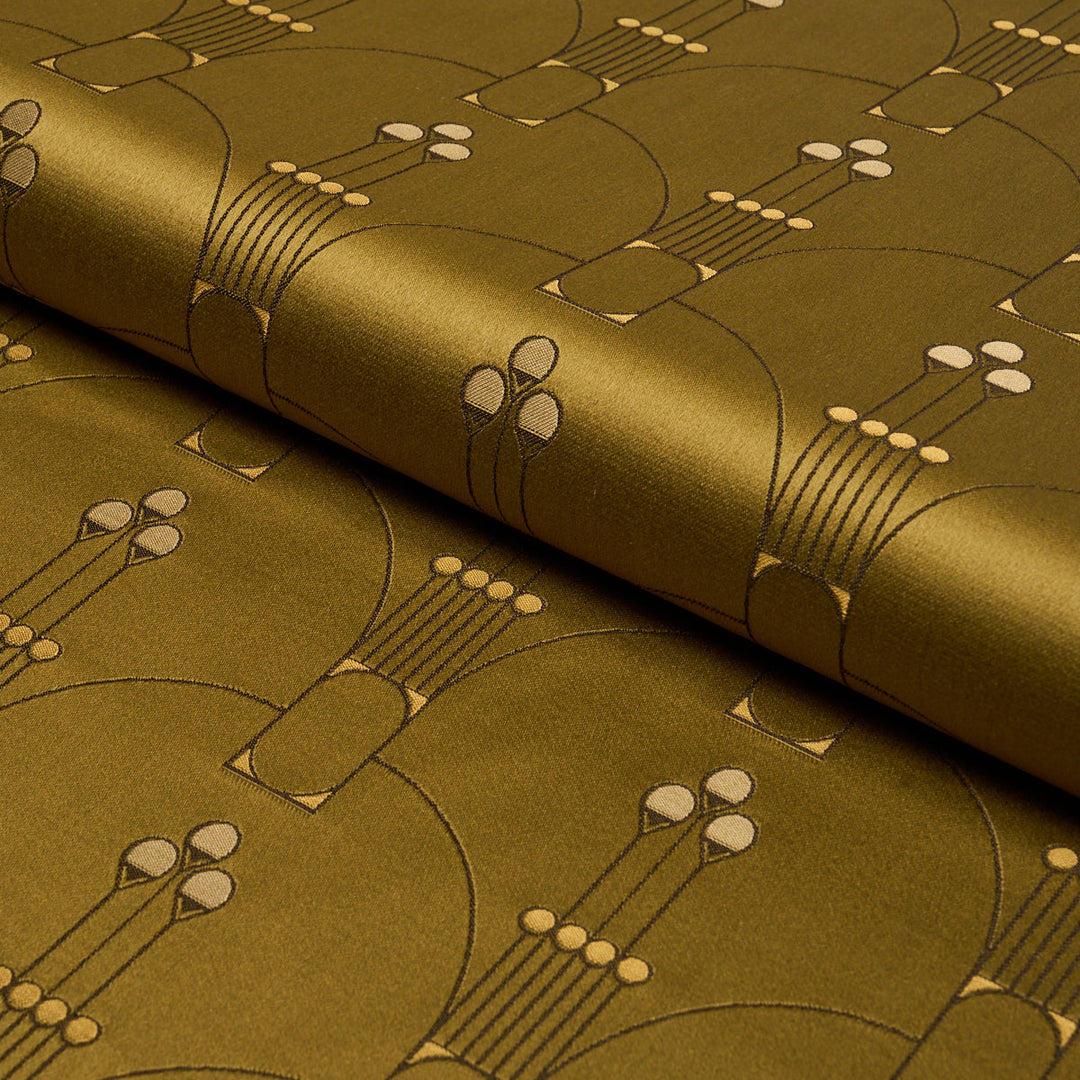 Schumacher Fabric Swanson Scallop - Olive