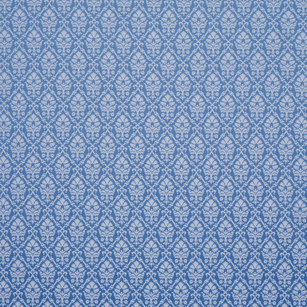 Schumacher Fabric Grant Damask - Cobalt
