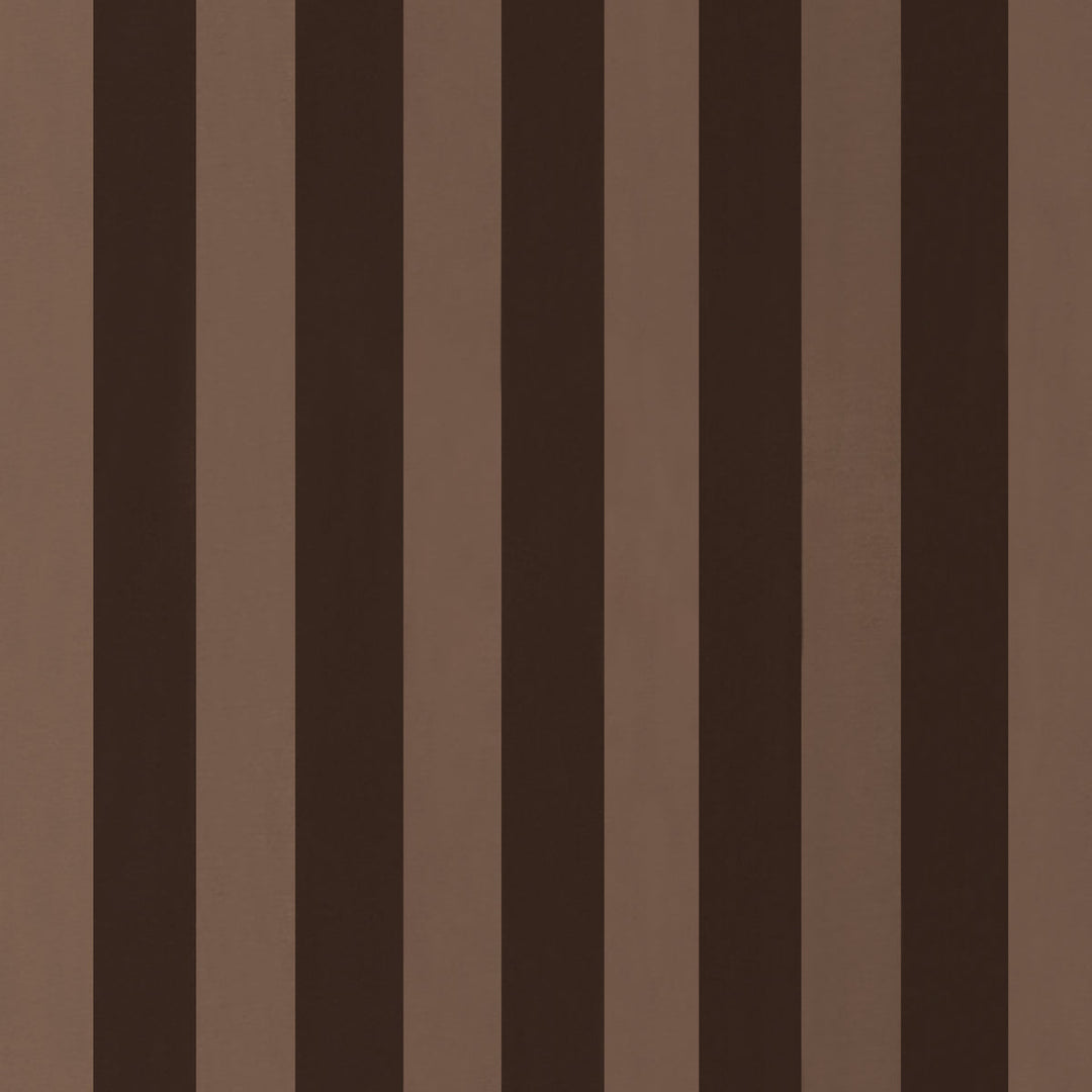 Schumacher Fabric Roosevelt Awning Stripe - Brown