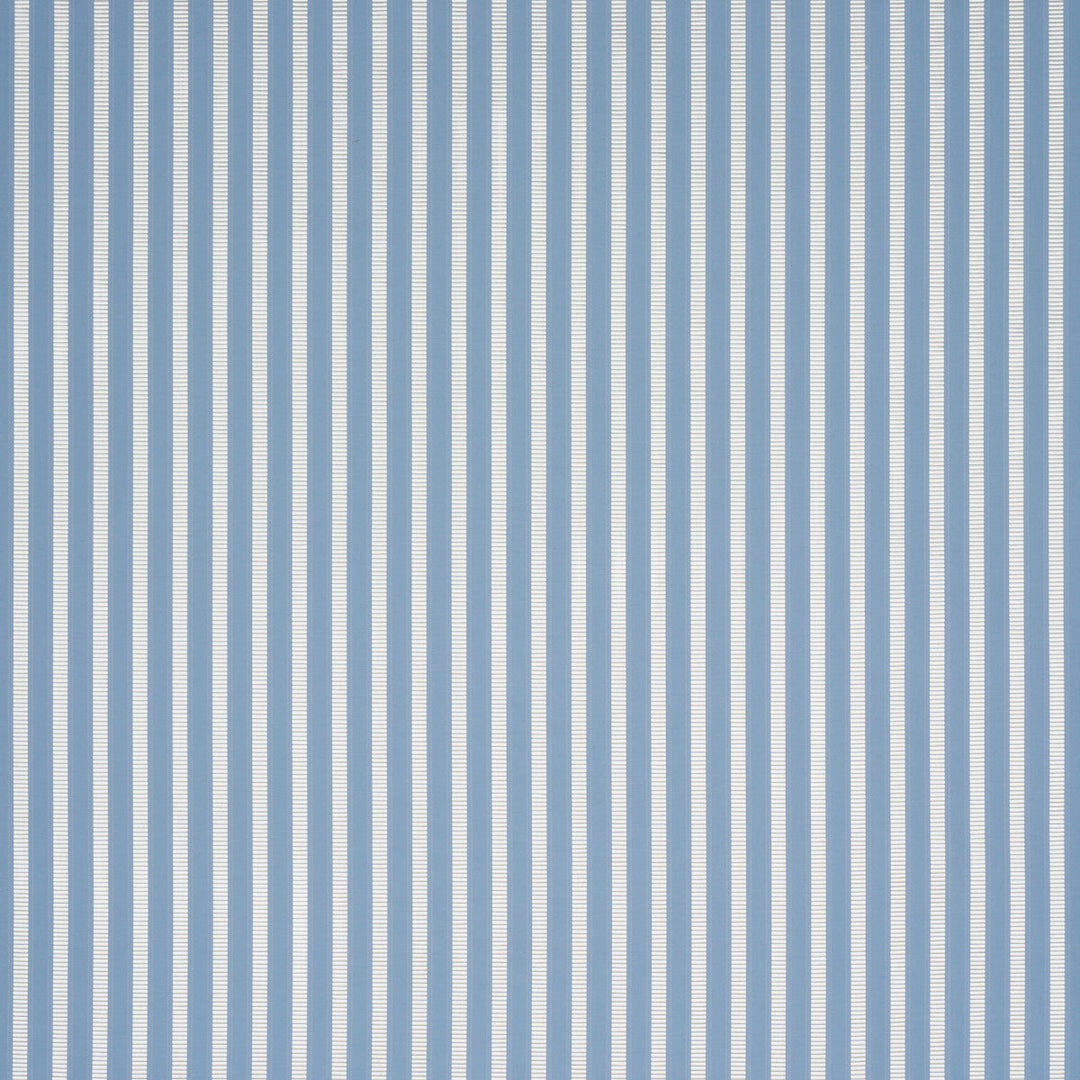Schumacher Fabric Lincoln Small Stripe - Blue