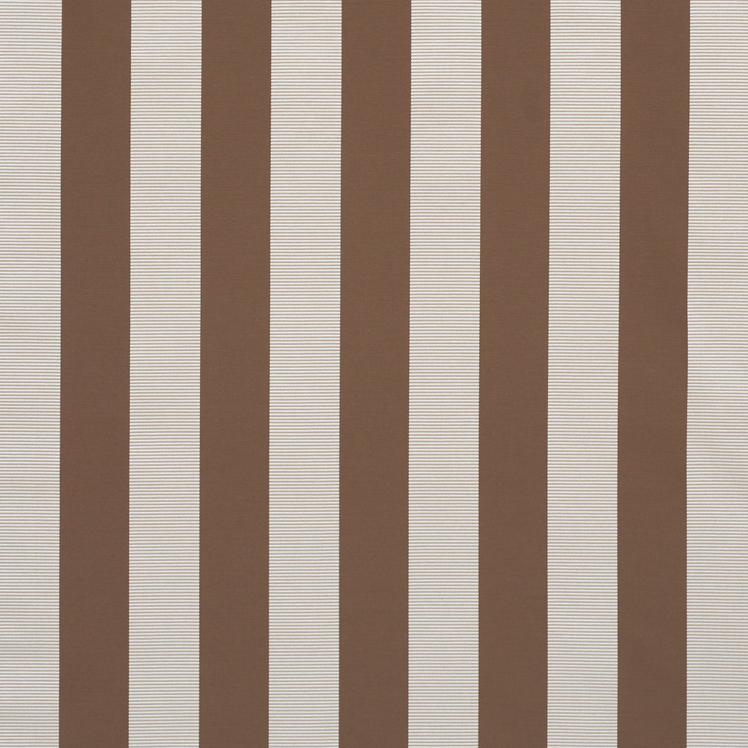 Schumacher Fabric Madison Wide Stripe - Brown