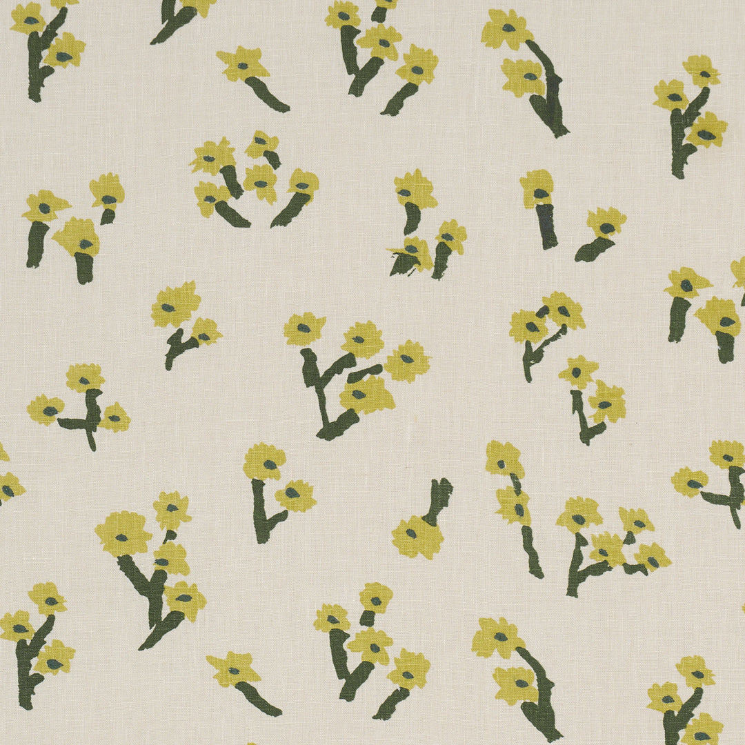 Schumacher Fabric Rosie Posy - Yellow