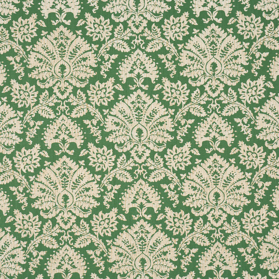 Schumacher Fabric Gianna Embroidery - Emerald