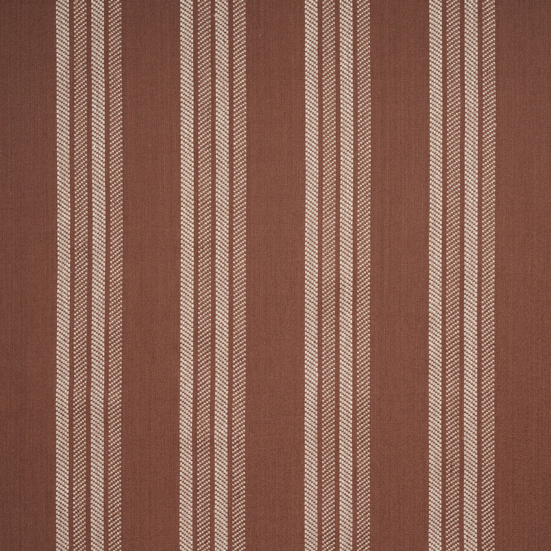 Schumacher Fabric Nor Stripe - Terracotta