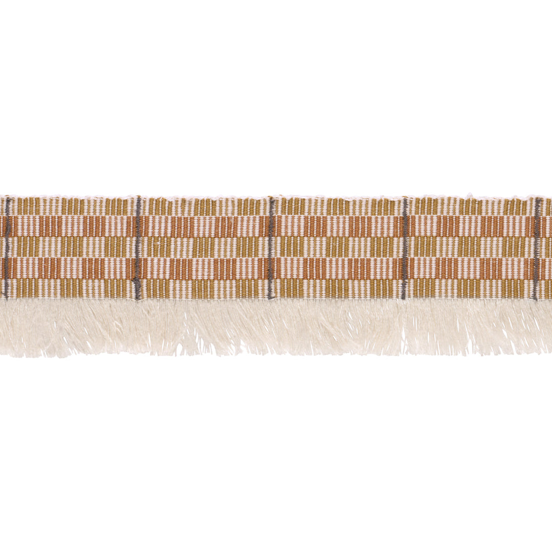 Schumacher Trim Skyline Plaid Fringe - Bronze