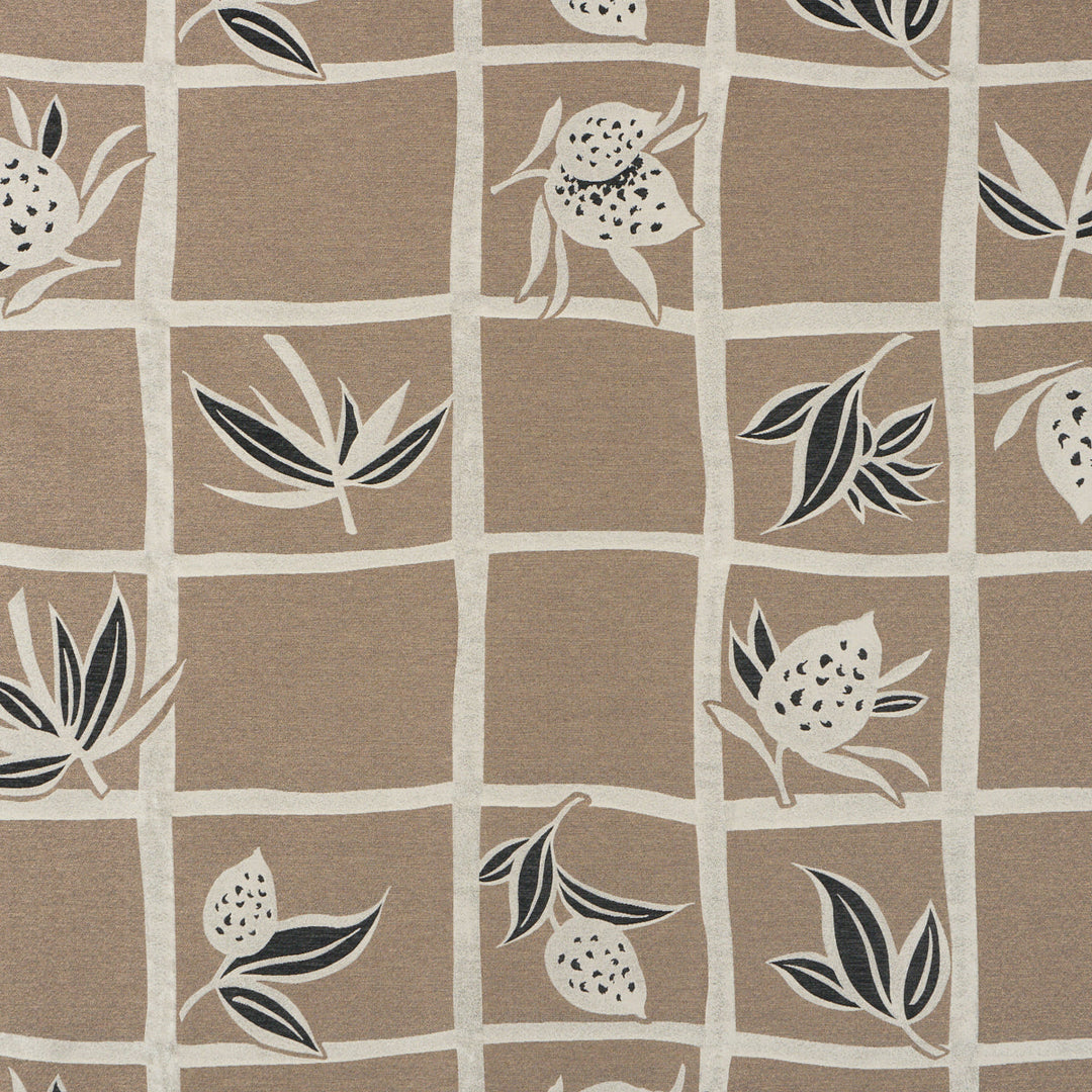 Schumacher Fabric High Line - Metallic Brown