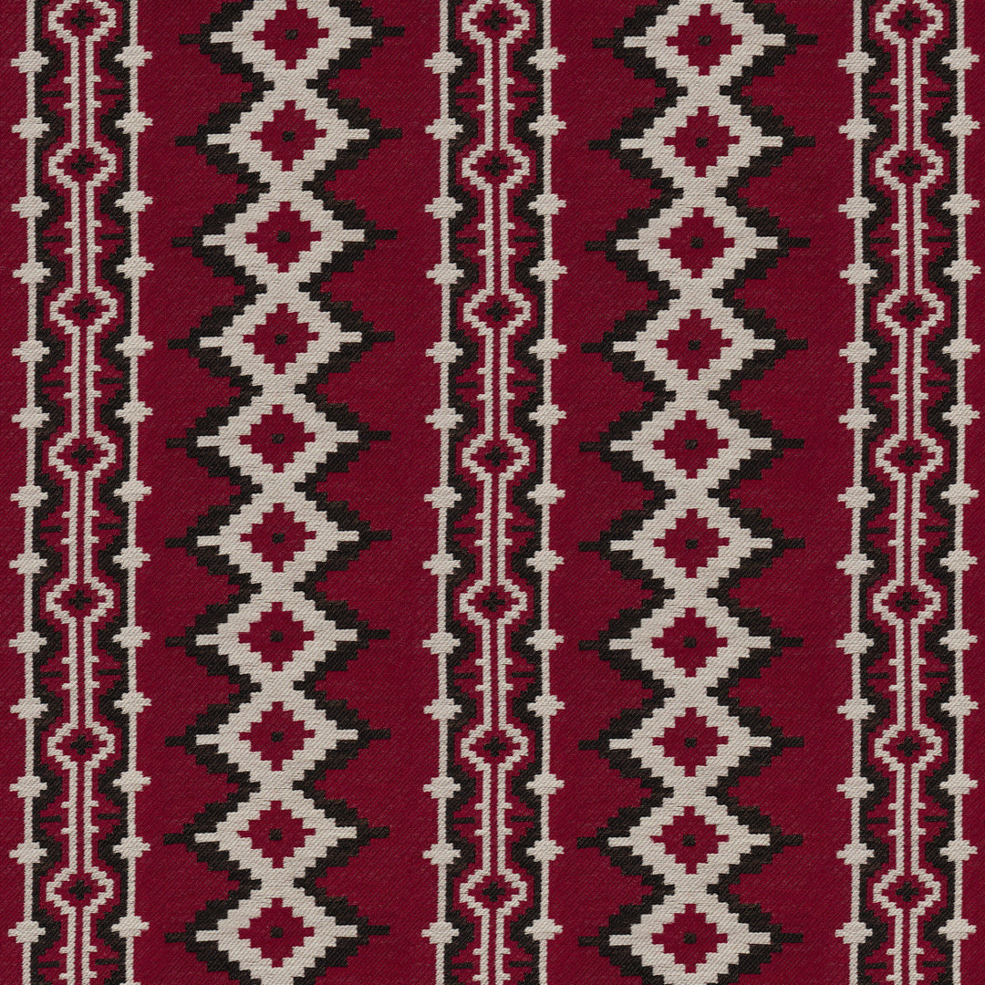 Schumacher Fabric Pathway - Red