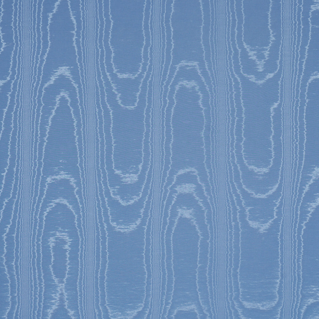 Schumacher Fabric Washington Moiré - Cobalt