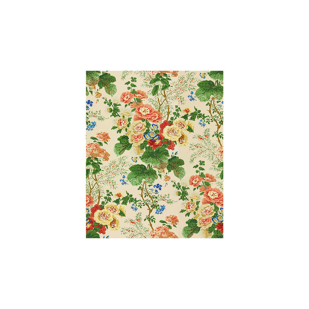 Althea Print Pop/S/B by Lee Jofa Designer Fabric - COTTON - 100% Thailand LIGHT Horizontal: 26.5 and Vertical: 31.75 51 - Swanky Fabrics -
