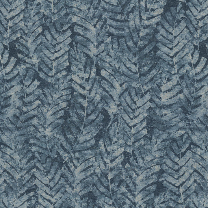 Majestic Palms Indigo 880170 by TOMMY BAHAMA Designer Fabric - 81% polyester, 19% cotton India 51000 Horizontal: 27.25 and Vertical: 30.5 56  - Swanky Fabrics -
