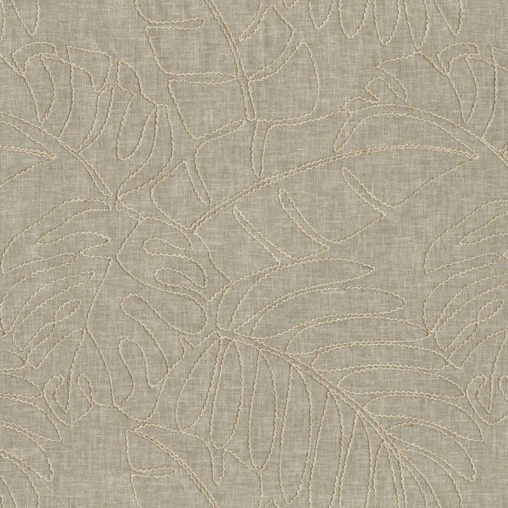 Monstera Emb. Linen 880183 by TOMMY BAHAMA Designer Fabric - Base 55% cotton, 45% polyester / Emb. 50% rayon, 50% linen India 51000 Horizontal: 13.5 and Vertical: 15.5 55  - Swanky Fabrics -