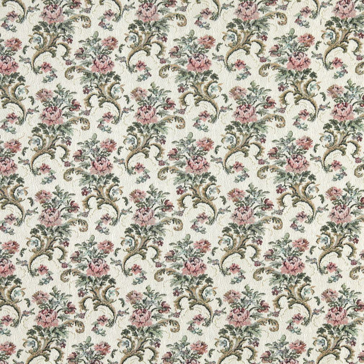 8860 Ivory by Charlotte Designer Fabric Tapestry Treasures III & Ring Book Page #67 39% Polyester, 33% Olefin, 28% Cotton Asia Exceeds 100,000 Wyzenbeek Rubs (Heavy Duty) Horizontal: 6.5" x Vertical: 7.0" 54 Inches - Swanky Fabrics -