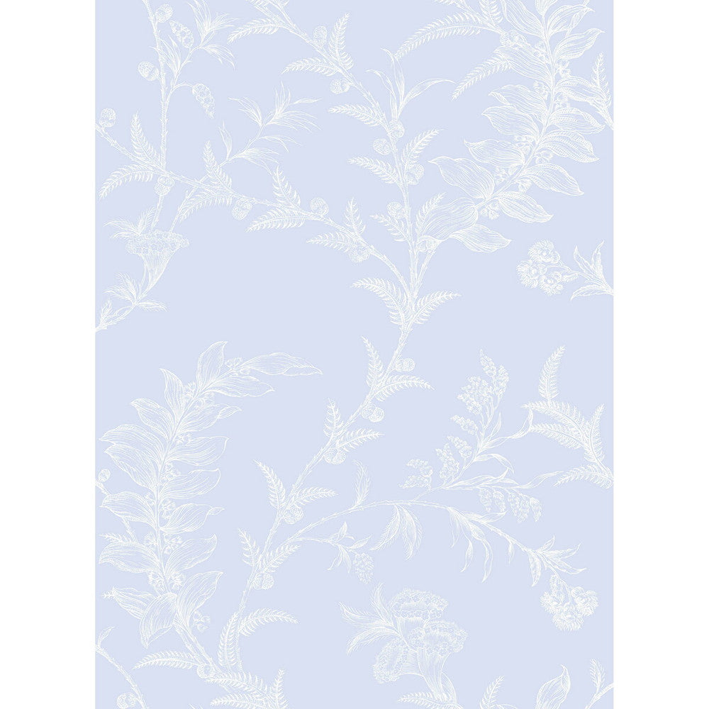 Ludlow Pale Blue by Cole & Son Designer Wallcovering PAPER - 100% United Kingdom Horizontal: and Vertical: 28.5 21 - Swanky Fabrics -
